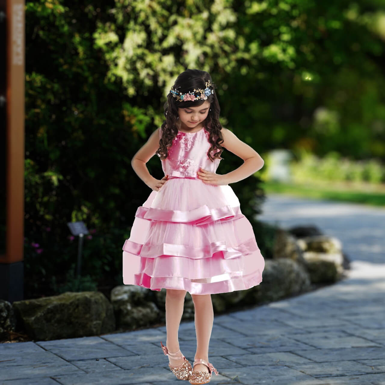 Seline Dress - Taffy Pink 