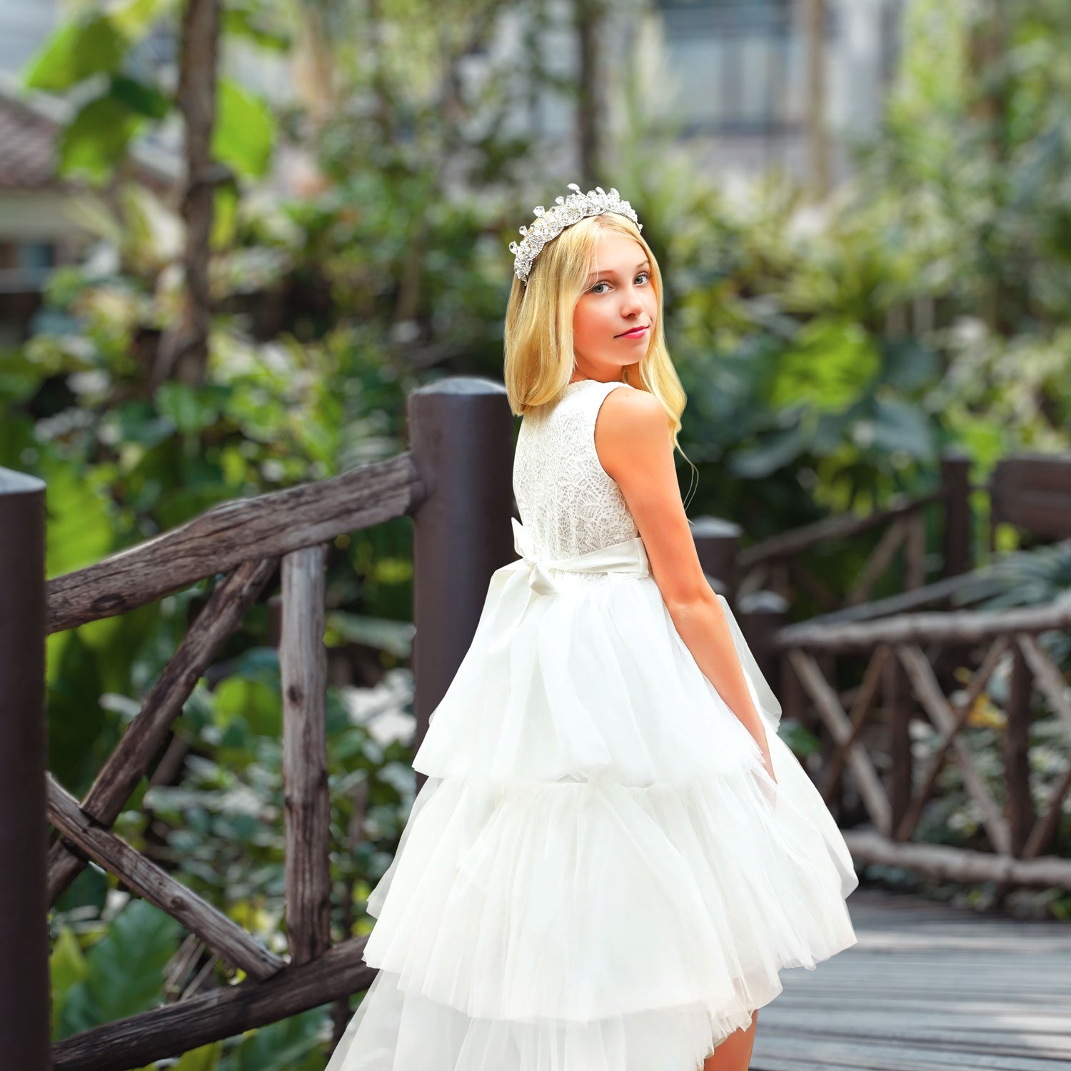 Simple white outlet cotton communion dresses