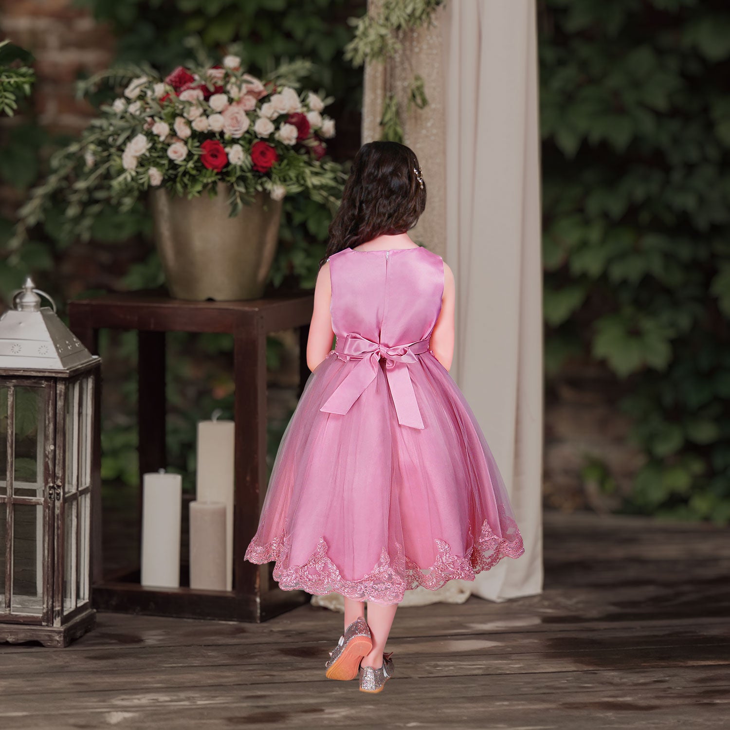 Light Pink Rose Baby Girl Multi Layer/Frill Dress – Enumu