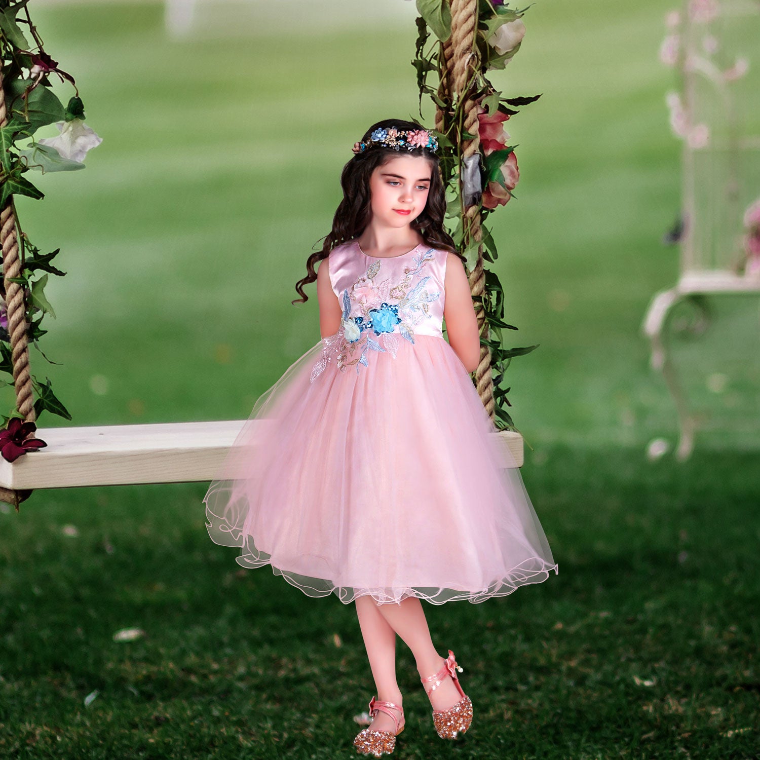 Girls' Tulle Dress | Blush Tulle Dress