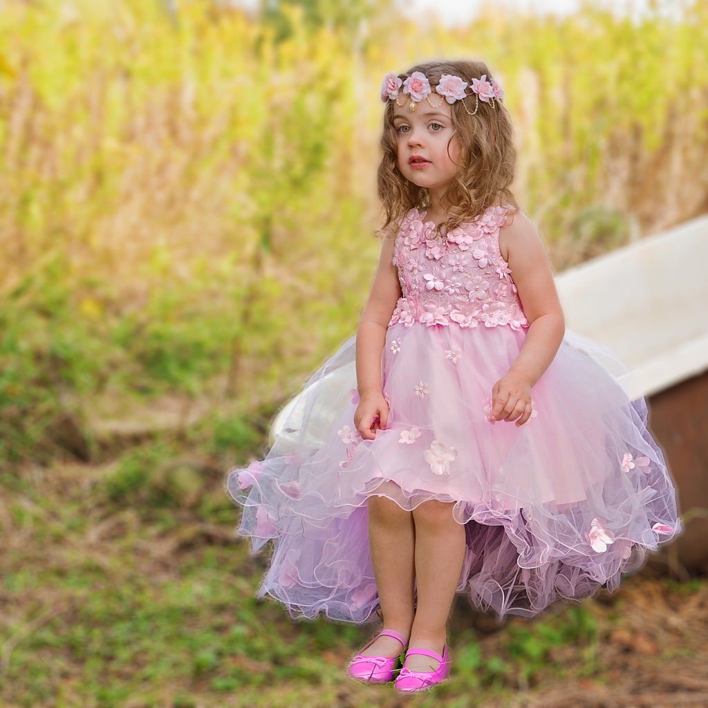 Baby frock pink and white fit and flair Angel Fancy Trendy Girls Frock and  Dress Modern